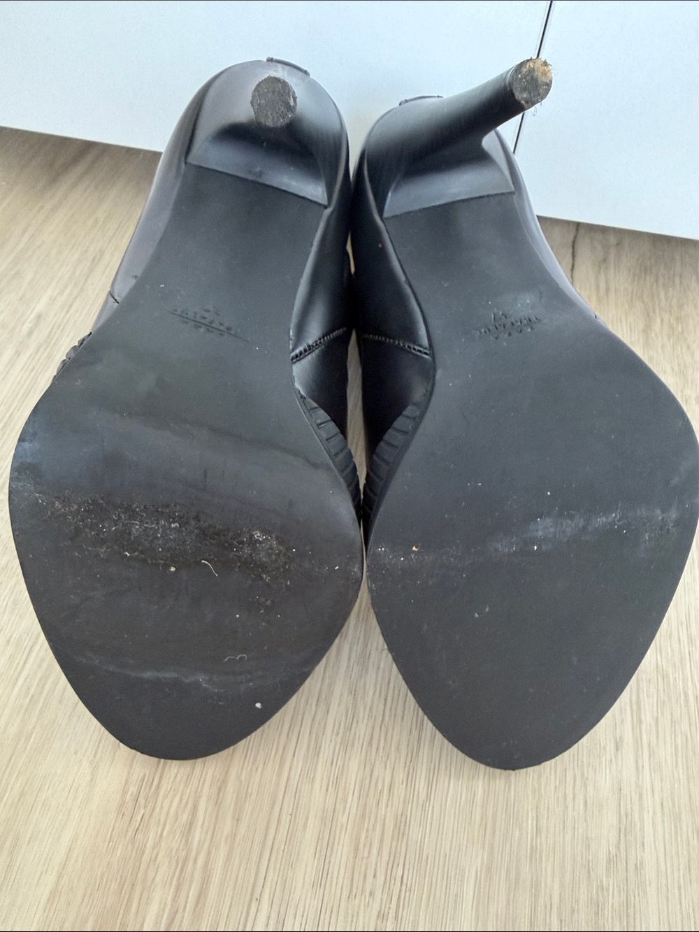 Zara Women's Black High-Heel Ankle Boots - Picture 3 of 5